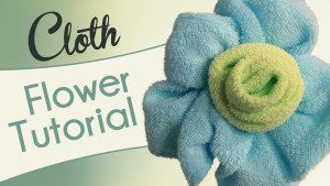 Make A Flower Out Of Baby Washcloths!