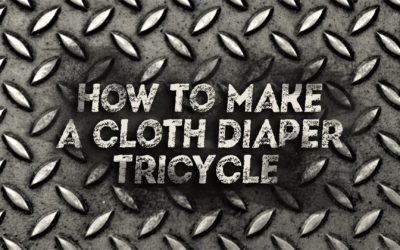 Cloth Diaper Cake – Bad Boy Tricycle Tutorial