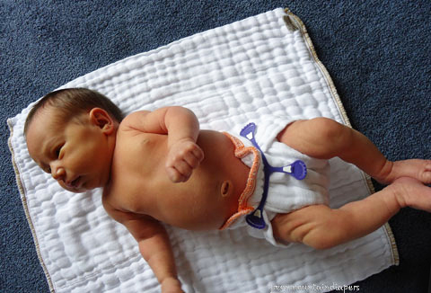 Newborn Cloth Diapers - Newborn Prefolds